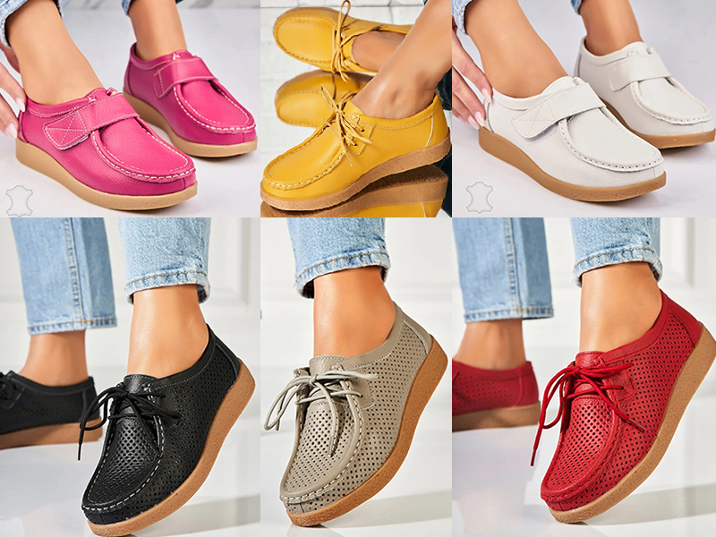 Mocasini Dama Online din Piele naturala